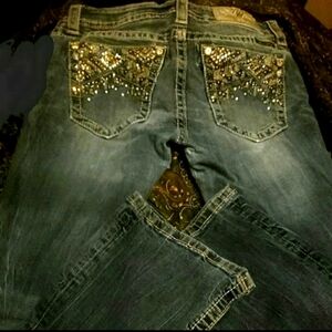super cute Miss Me jeans 28x31willing to trade for a size 26 miss me or Rock rev